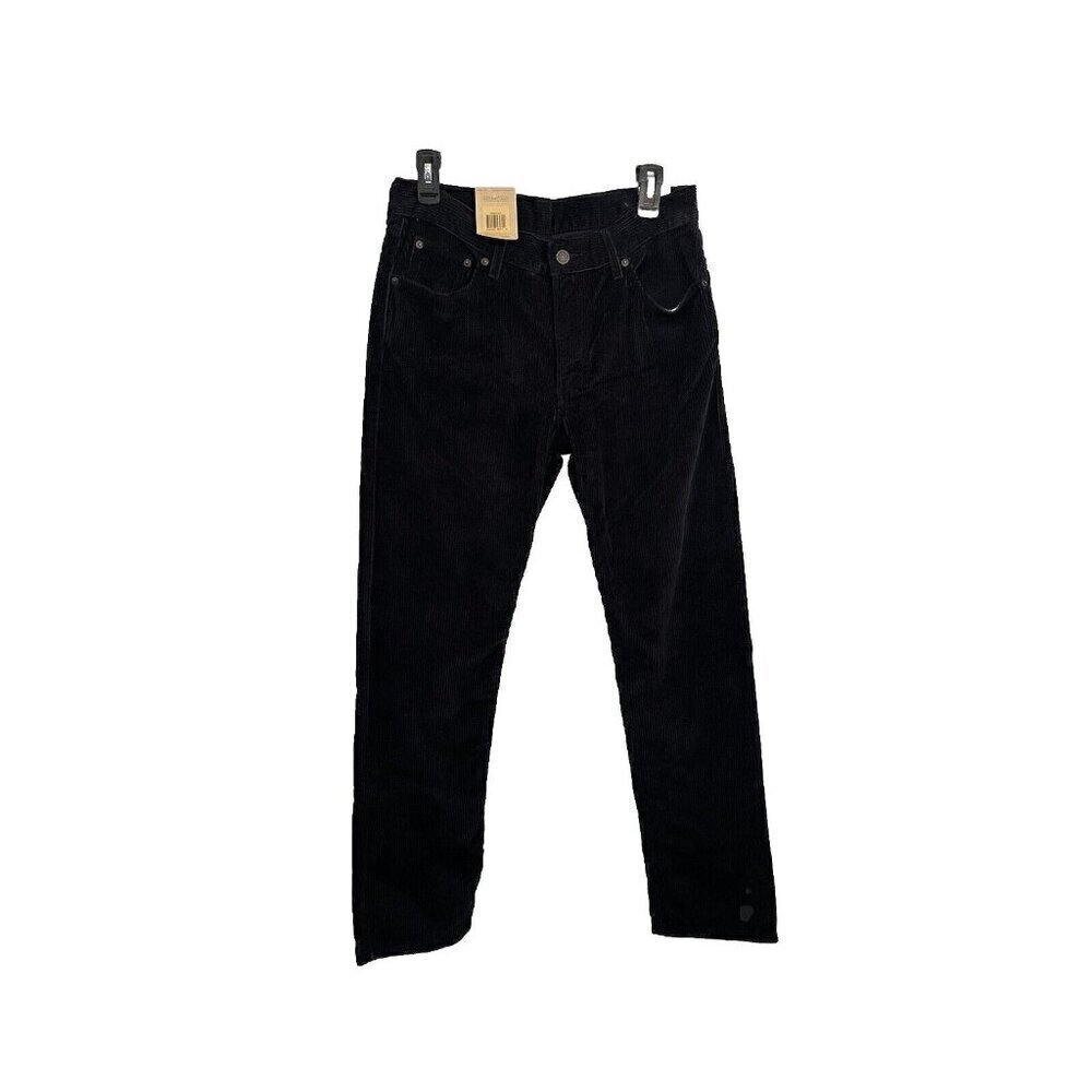 NWT Levi's Men's Pants Size 29x30 Corduroy Straight Leg Cotton Black Irregular